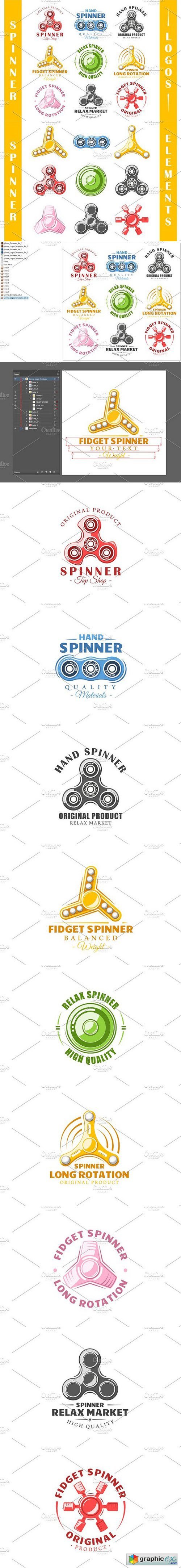9 Spinner Logos Templates Vol.2 1663377