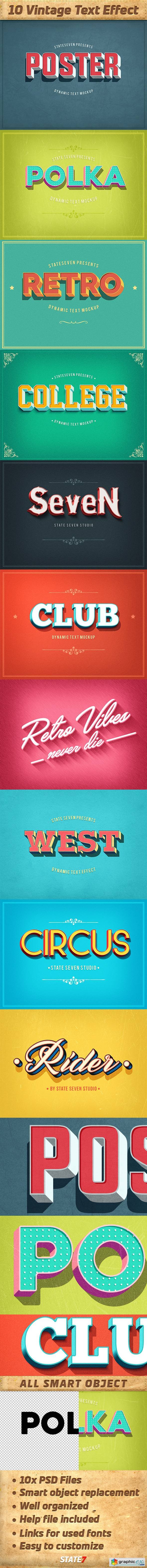 Vintage Text Effects Pack
