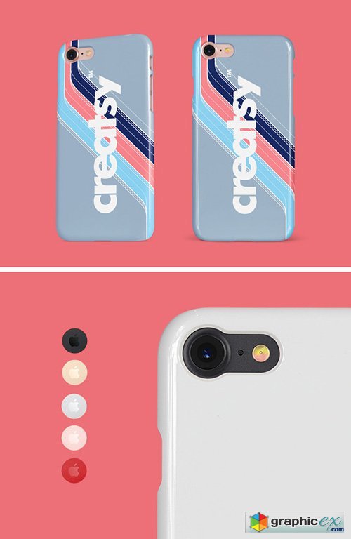 PSD Mock-Ups - iPhone Glossy Snap Case