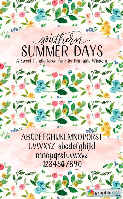 Southern Summer Days Font