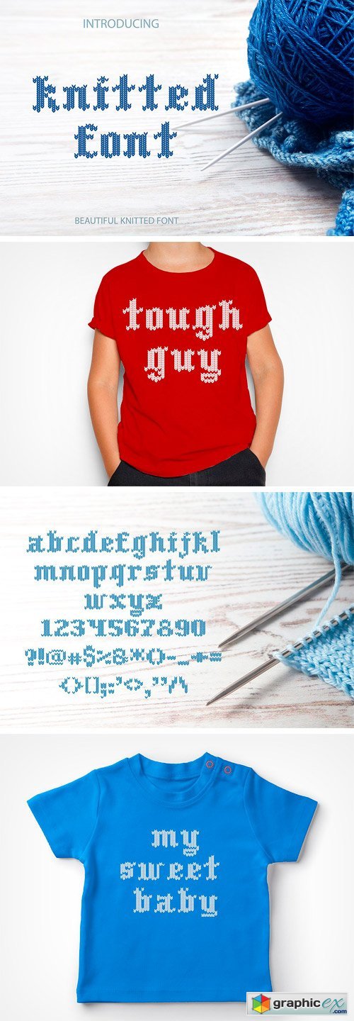 Knitted Font