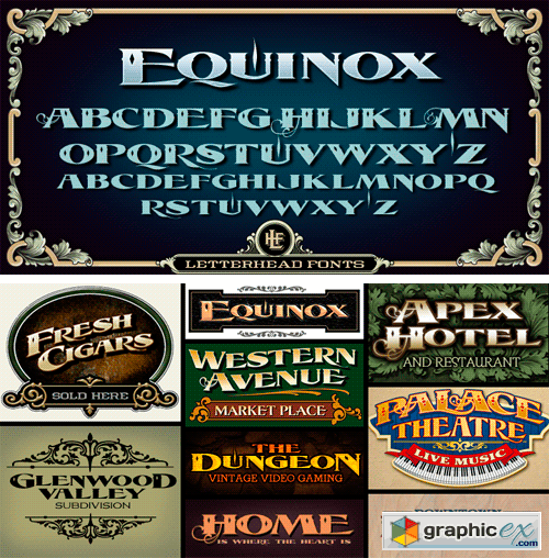 LHF Equinox Font Family