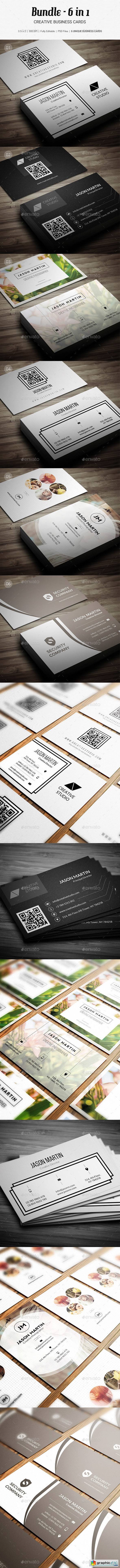 Bundle - 6 in 1 - Creative Business Cards - B32