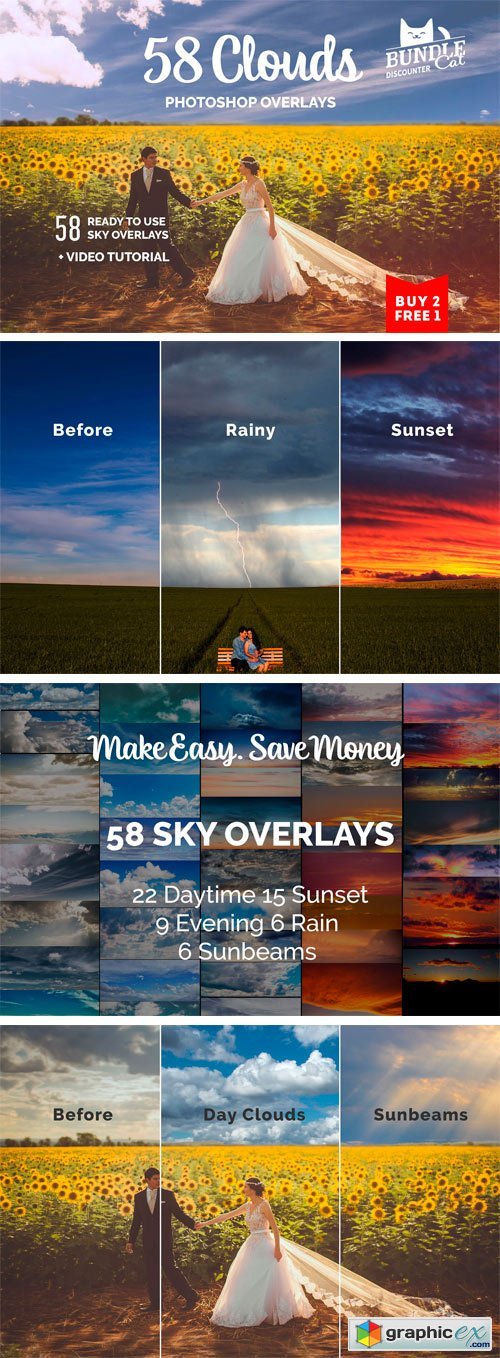 58 Sky Photoshop Overlays