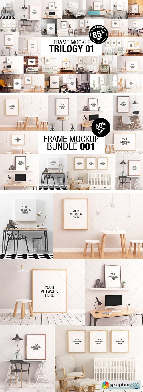 Frame Mockup Trilogy Bundle 01