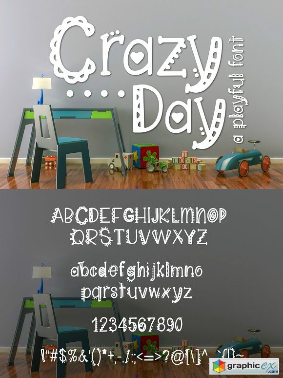 Crazy Day a Playful Font
