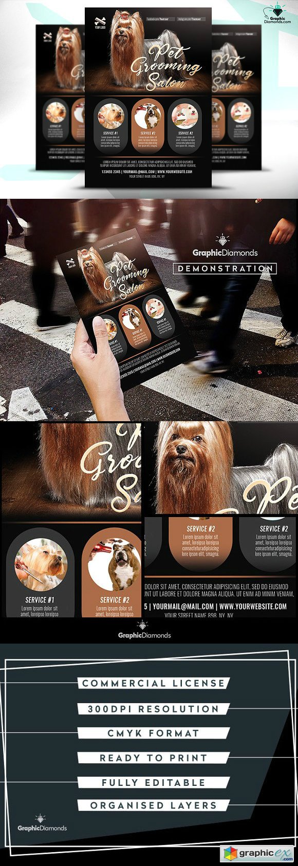 Pet Grooming Salon Flyer