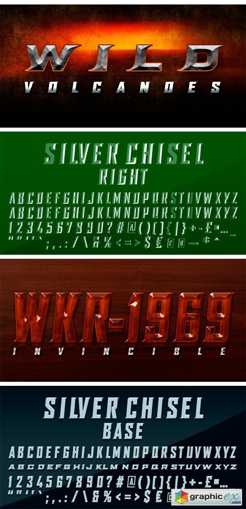 SILVER CHISEL Font Family