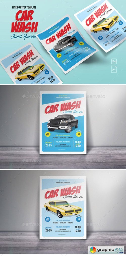 Car Wash Fund Raiser Flyer