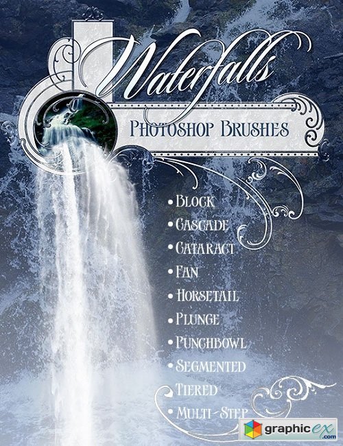 Ron's Waterfalls Photoshop Brushes