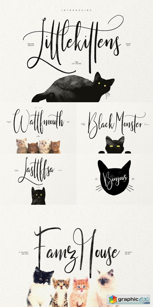 Little Kittens Display Font