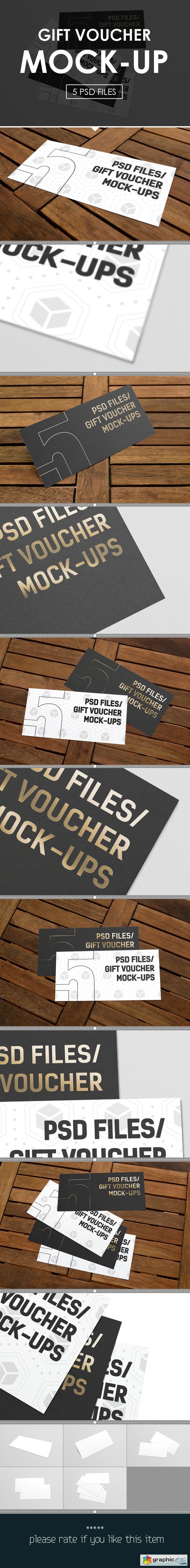 Gift Voucher Muck-Ups