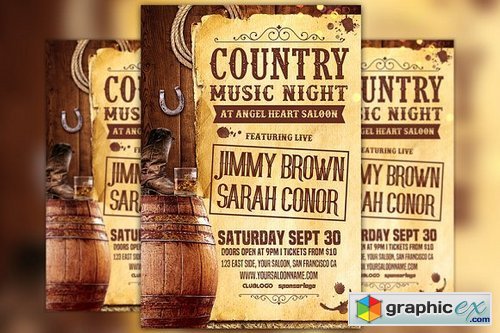 Country Music Night Vol 2 Flyer