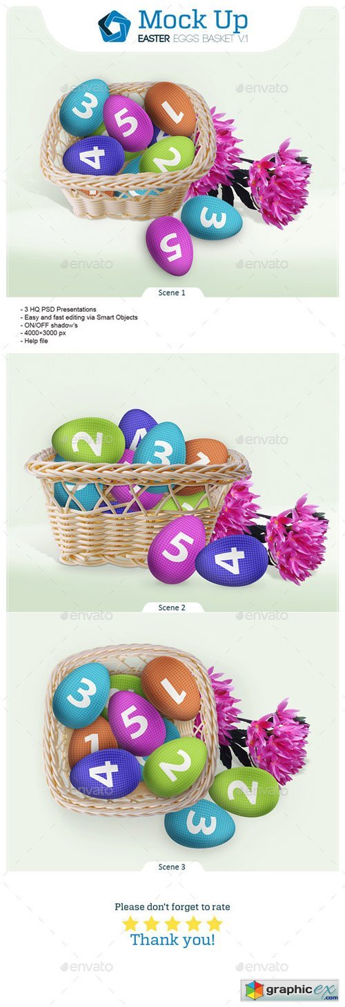 Easter Eggs Basket V.1