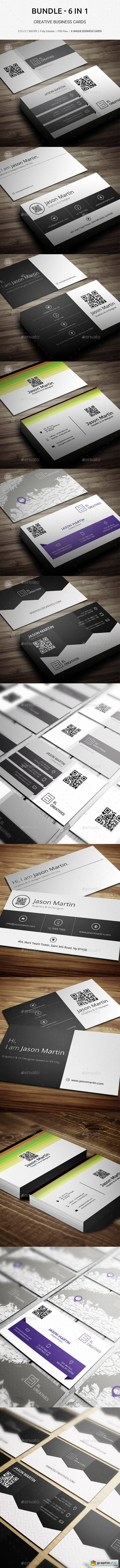 Bundle - 6 in 1 Pro - Creative Business Cards - B47