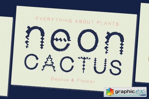 Neon Cactus Font