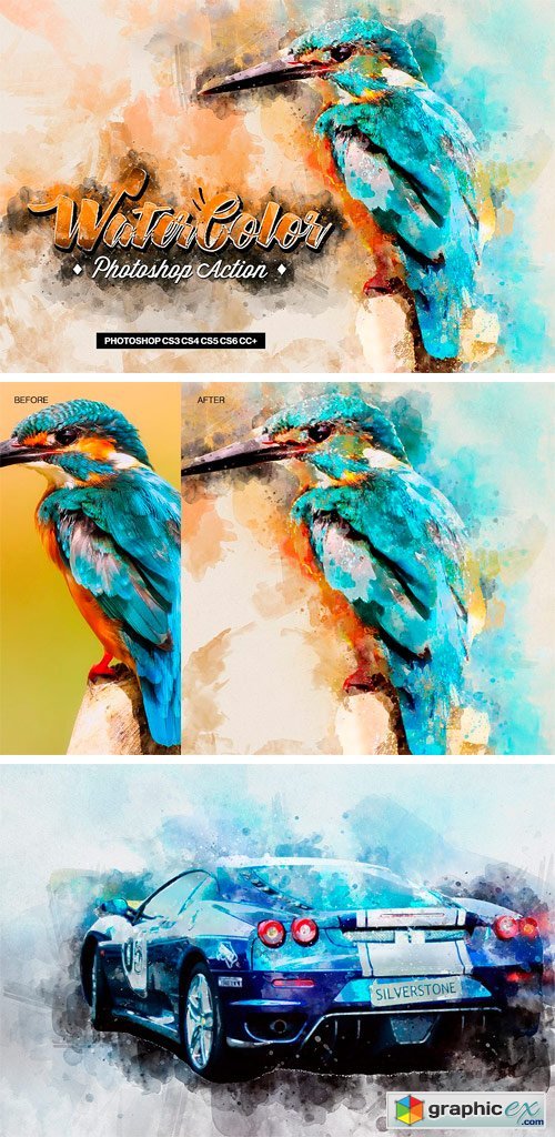 Water Color Photoshop Action v.2