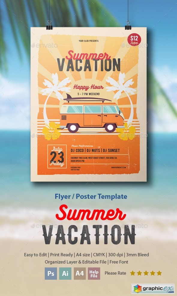 Summer Vacation Flyer/Poster