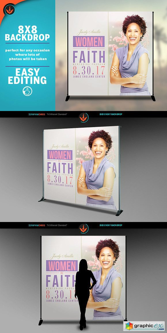 Women of Faith 8x8 Event Backdrop