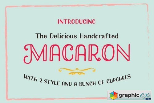 Macaron Handcrafted Font Family - 2 Fonts