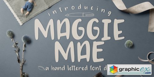 MAGGIE MAE Font Family - 2 Fonts