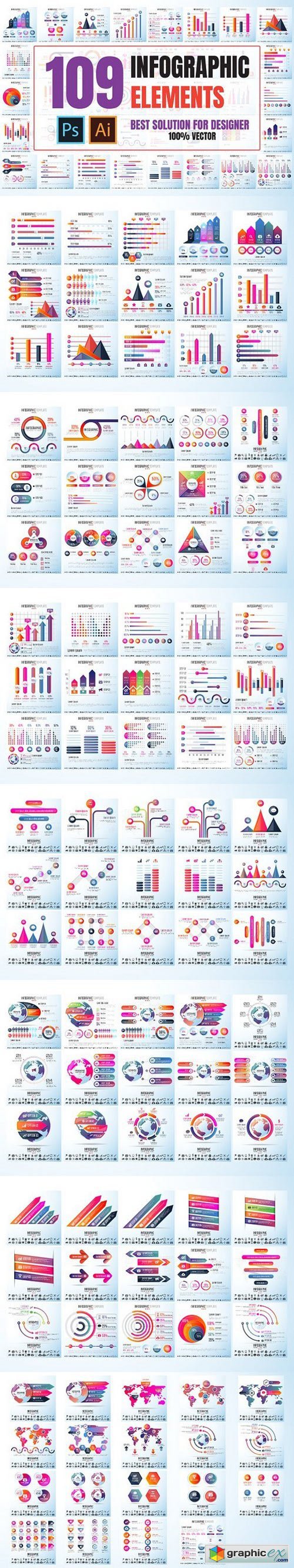 109 Infographics Design Template