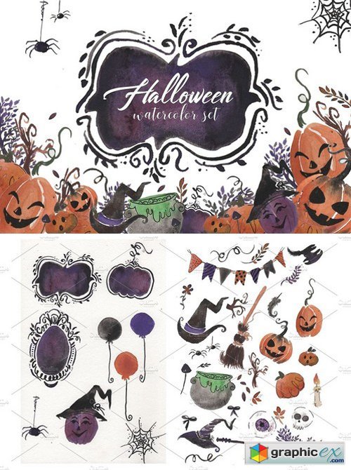Halloween Watercolor set!