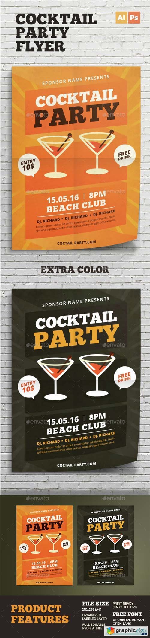 Cocktail Party Flyer 14555977