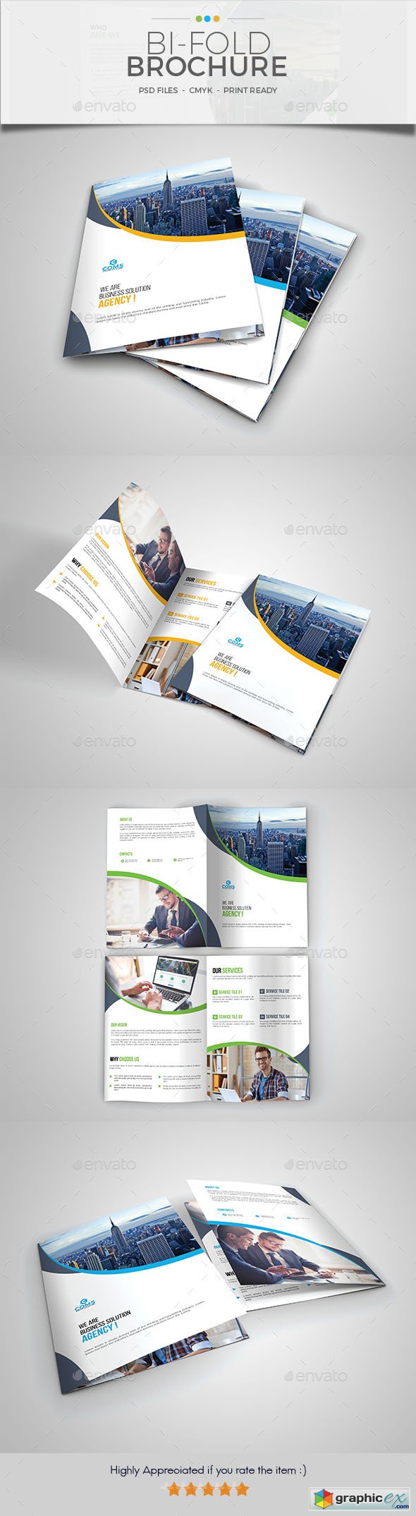 Corporate Bifold Brochure Template 01