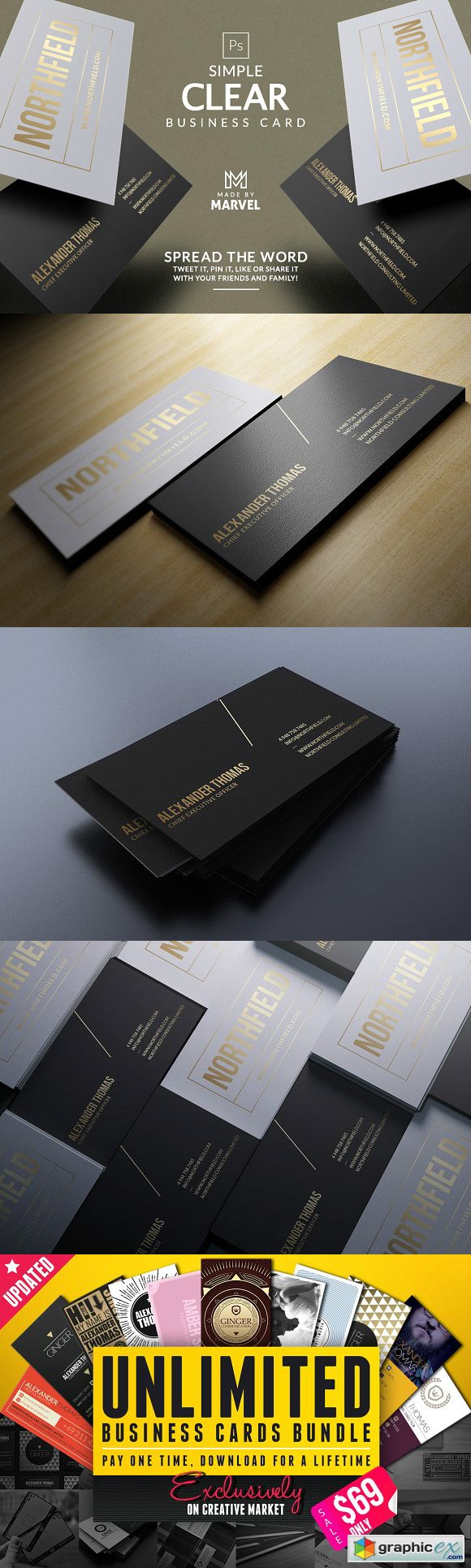 Simple Clear Business Card