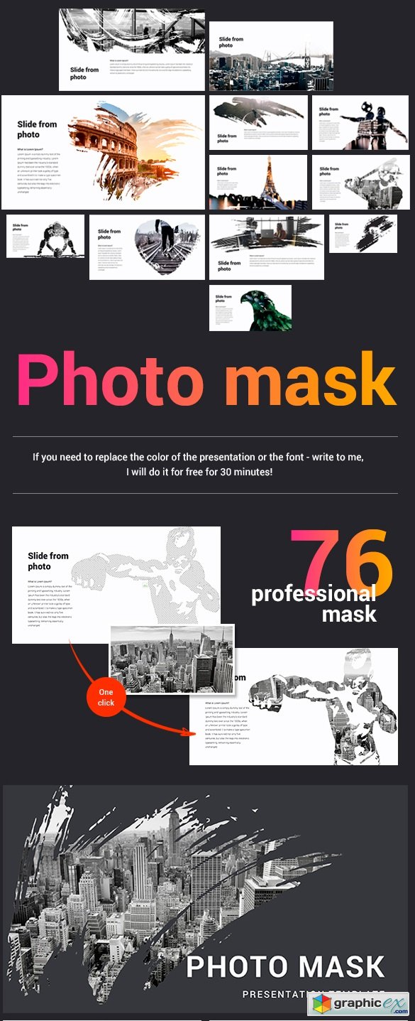 Photo Mask Powerpoint Template
