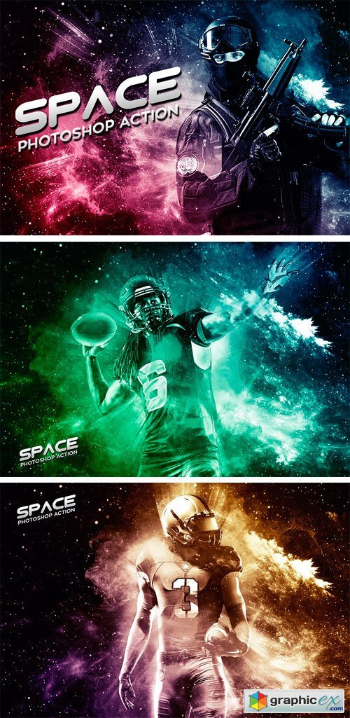Space Photoshop Action 1851755