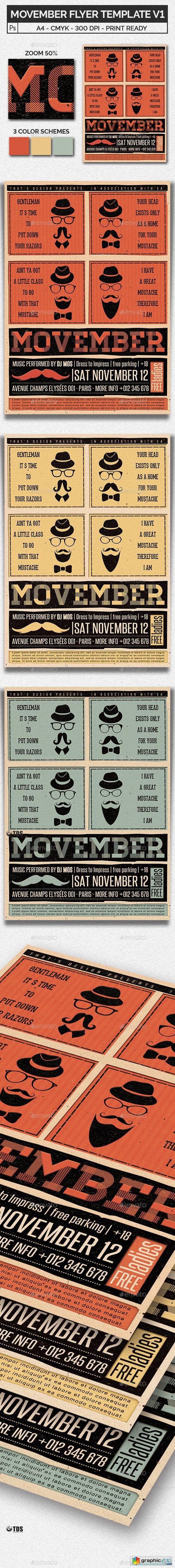 Movember Flyer Template V1