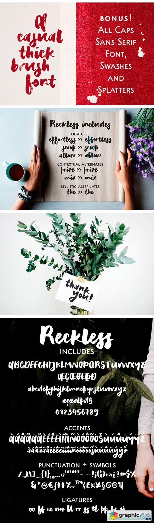 Reckless | A Thick Brush Font