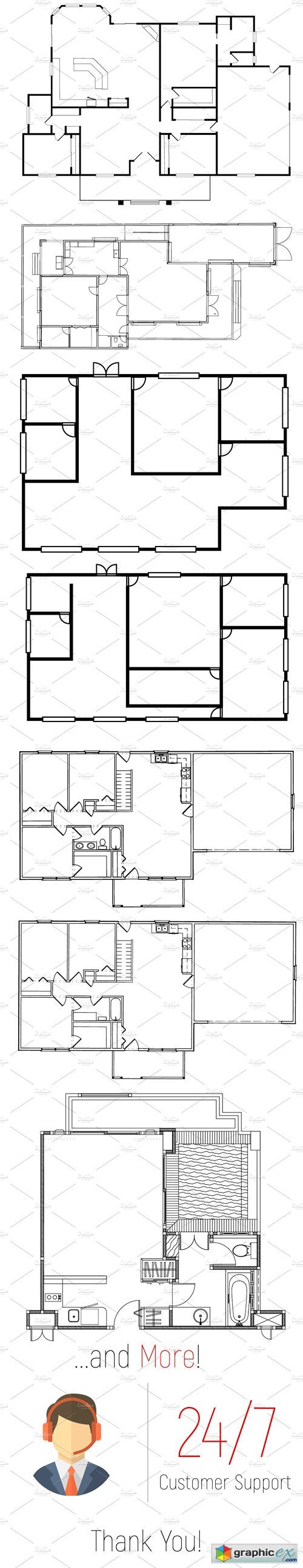 Architecture Floor Plan Builder Kit