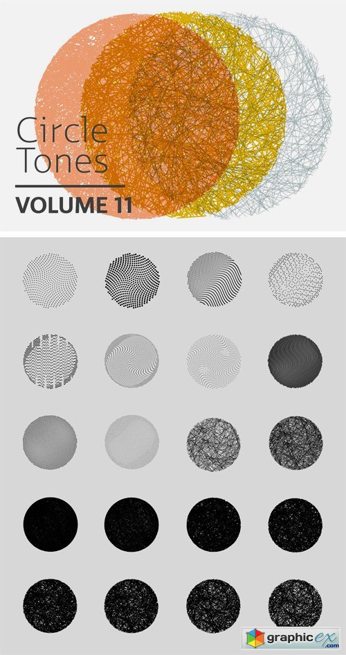 Circle Tones Vol. 11 | 20 Vectors