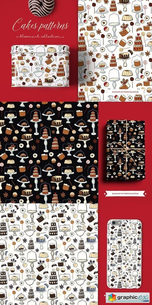 Cakes patterns collection