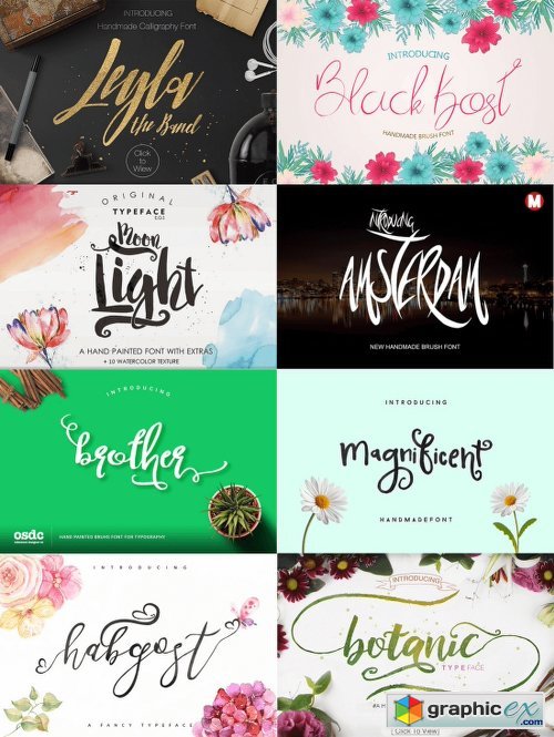 47 Professional Handcrafted Fonts