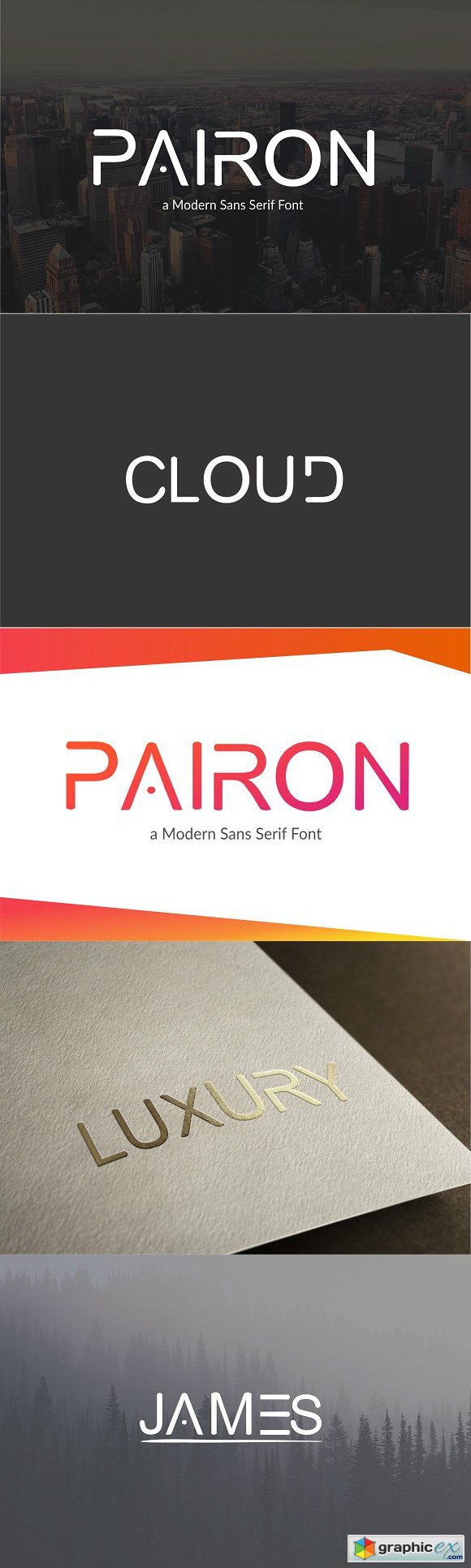 Pairon - A Modern Sans Serif Font