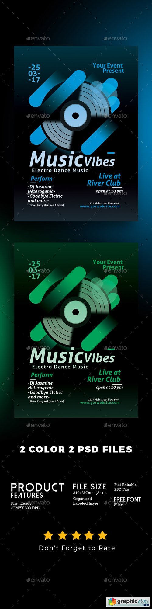 Minimal Electro Music Flyer