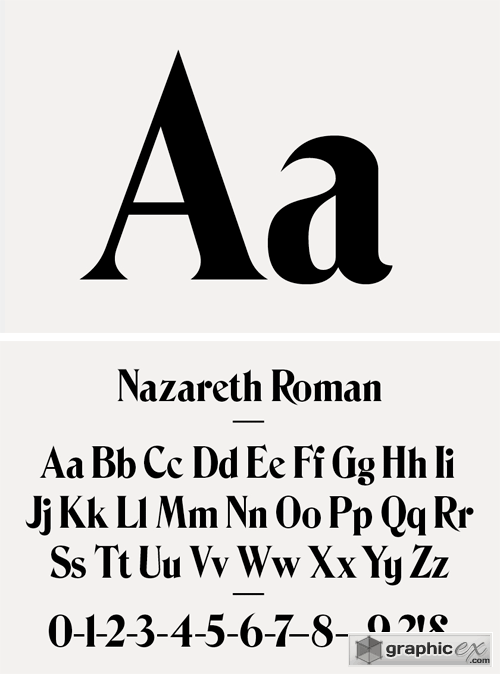 Nazareth Roman Typeface