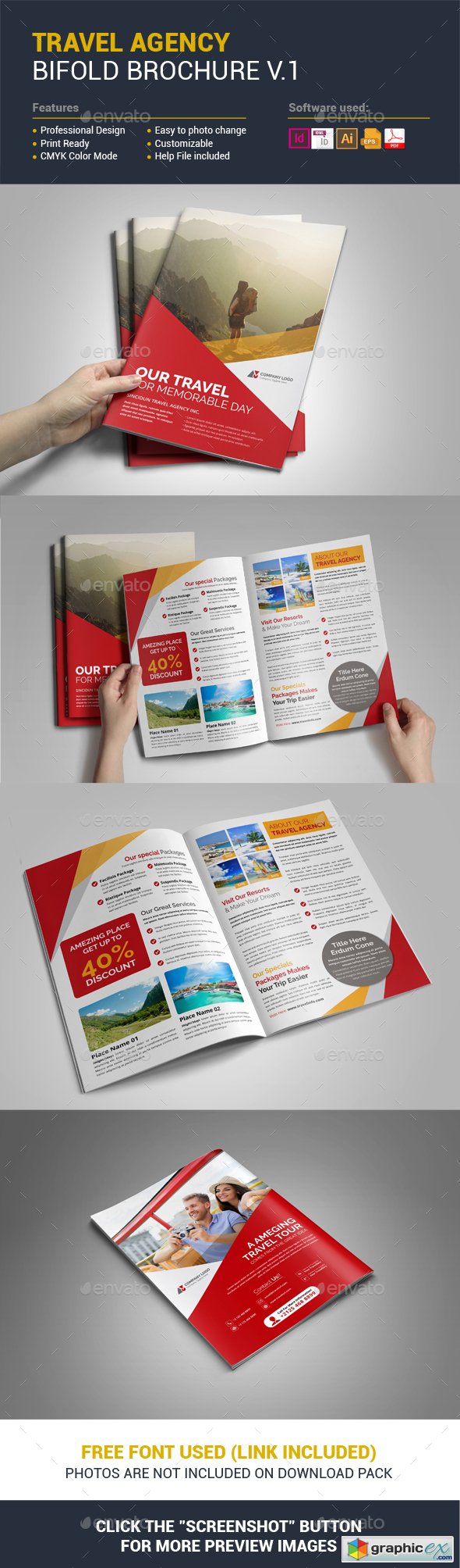 Travel Tourism Brochure Design