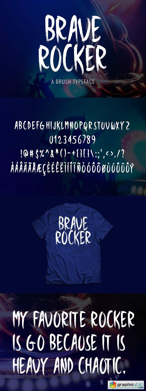 Brave Rocker Typeface