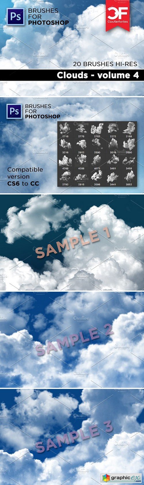 Clouds brushes Volume 4