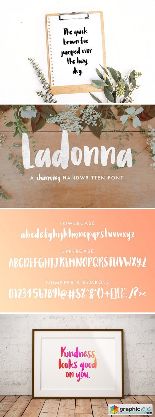 Ladonna Brush Font