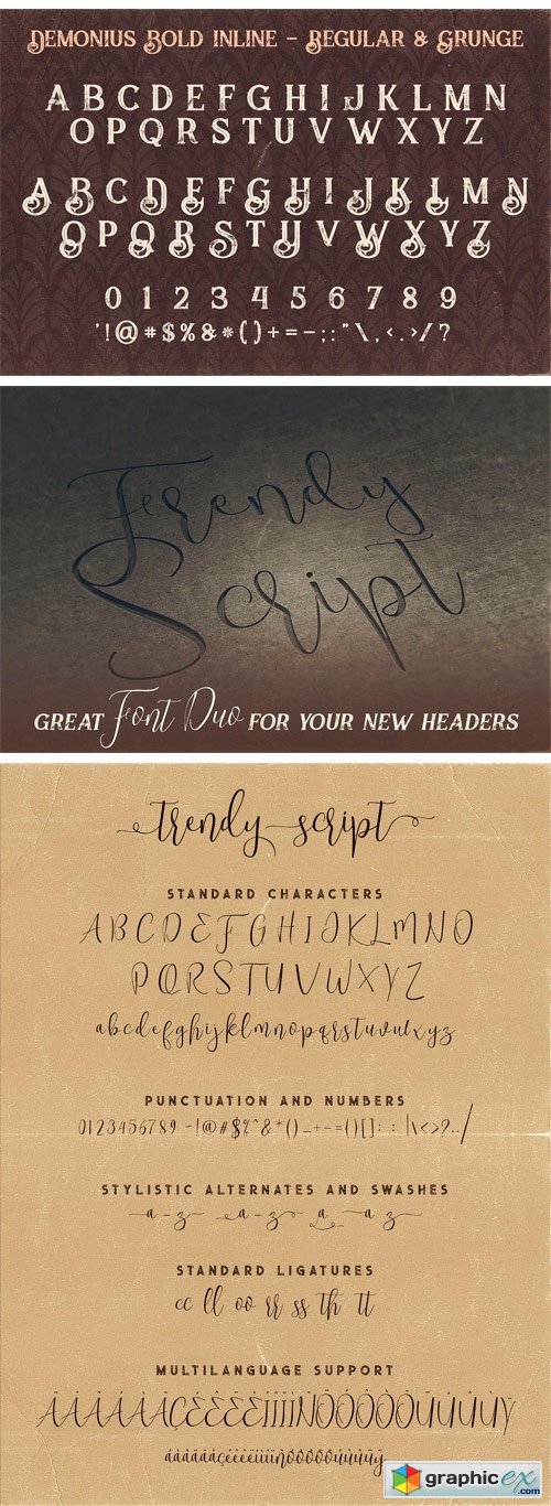 Trendy Script Font Duo