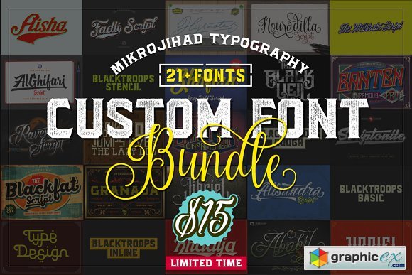 21+ Custom Font Bundle