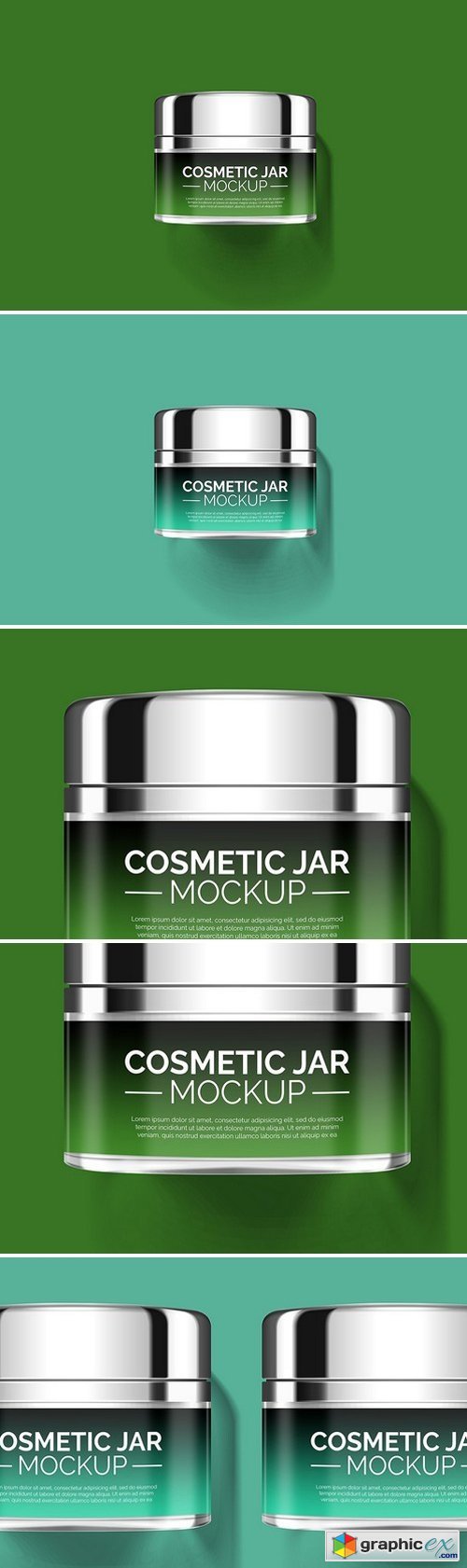 Cosmetic Cream Jar Mockup
