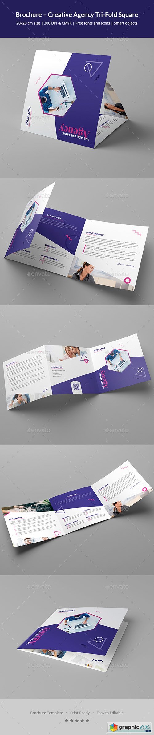 Brochure  Creative Agency Tri-Fold Square