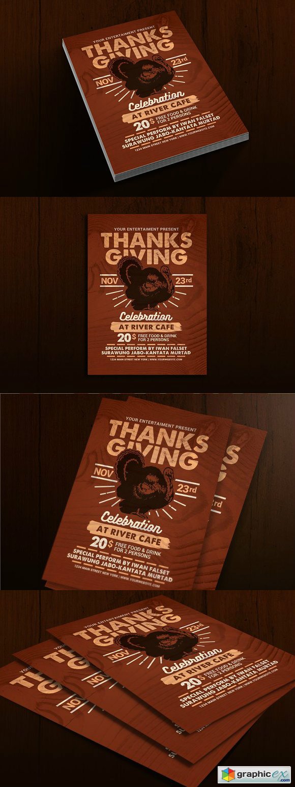 Thanksgiving Celebration Flyer